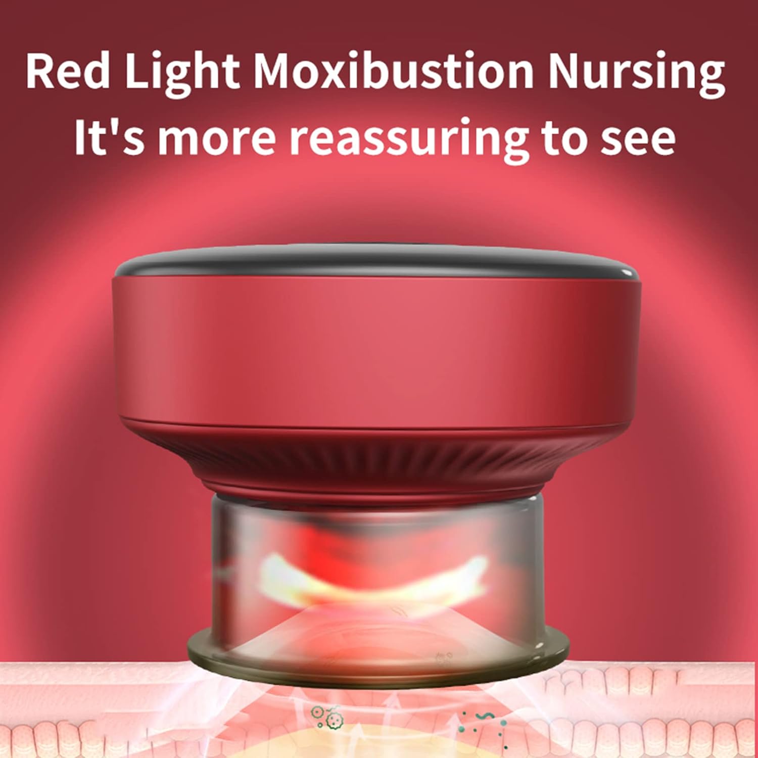 outil gua sha & cupping intelligent à lumière rouge – 12 niveaux