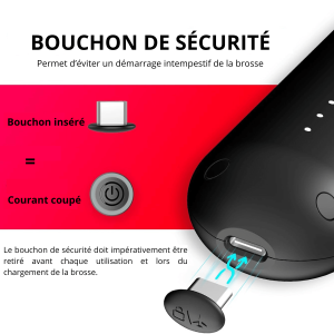 mini brosse lissante pour cheveux sans fil